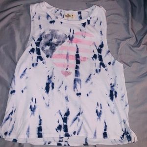 Hollister Tie Dye Graphic Tank